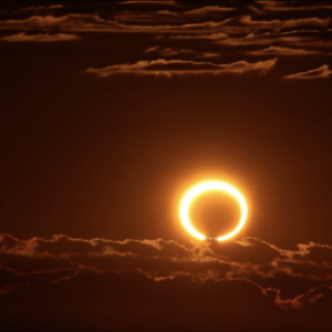 An image of an annular eclipse