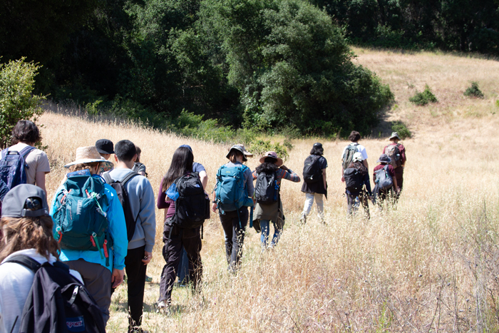 Field Ecology teens hike out to do research