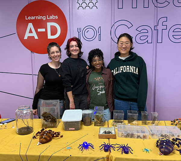 Grad students sharing their love of spiders at The Lawrence