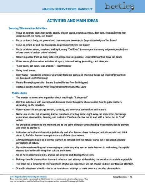Activities And Main Ideas preview