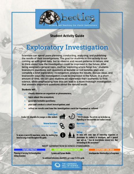 Exploratory Investigation preview