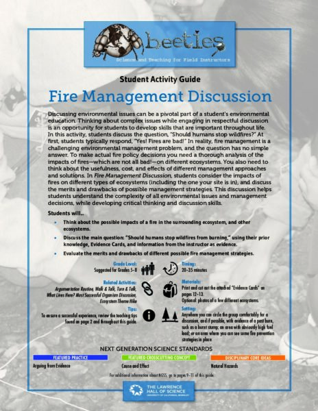 Fire Management Discussion preview