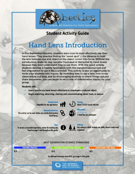 Hand Lens Introduction preview