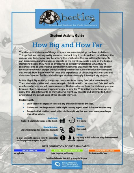 How Big And How Far preview