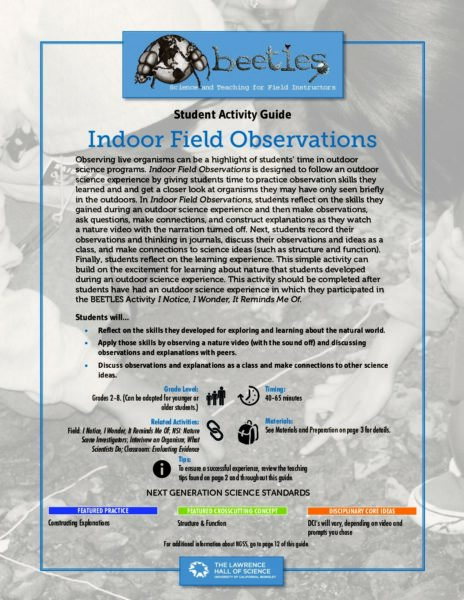 Indoor Field Observations preview