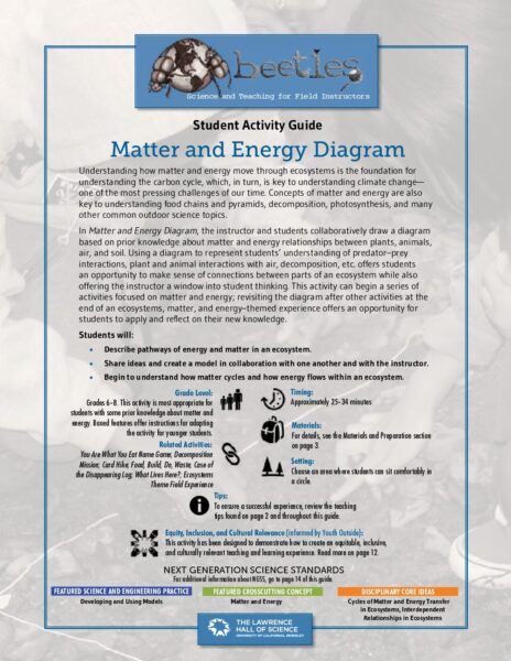 Matter And Energy Diagram preview