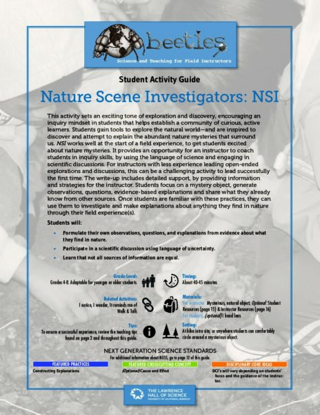 NSI Nature Scene Investigators preview