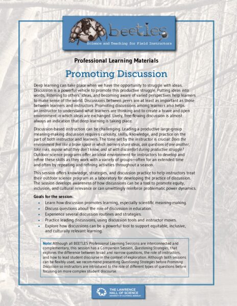 Promoting Discussion 2022 Version preview