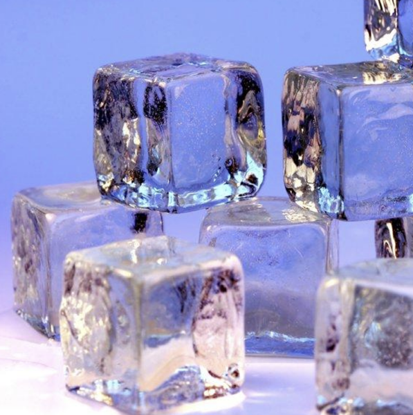 Photo of stacked ice cubes
