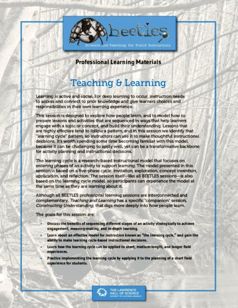 Teaching And Learning preview