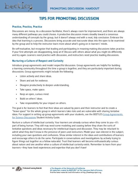 Tips For Promoting Discussion preview